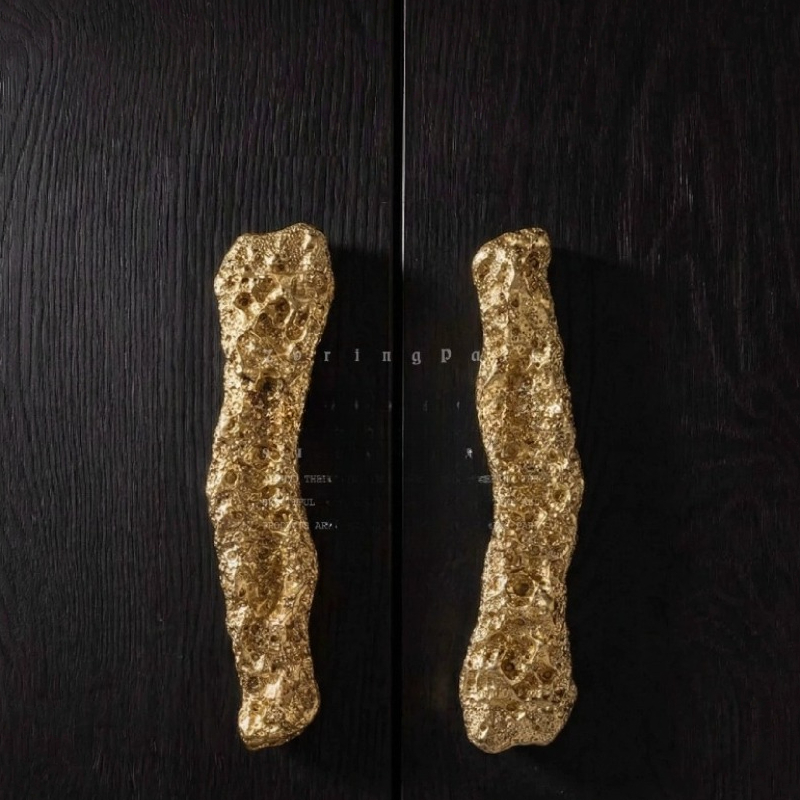 Unique Furniture Hardware - Puxador Decorativo de Latão e Alumínio