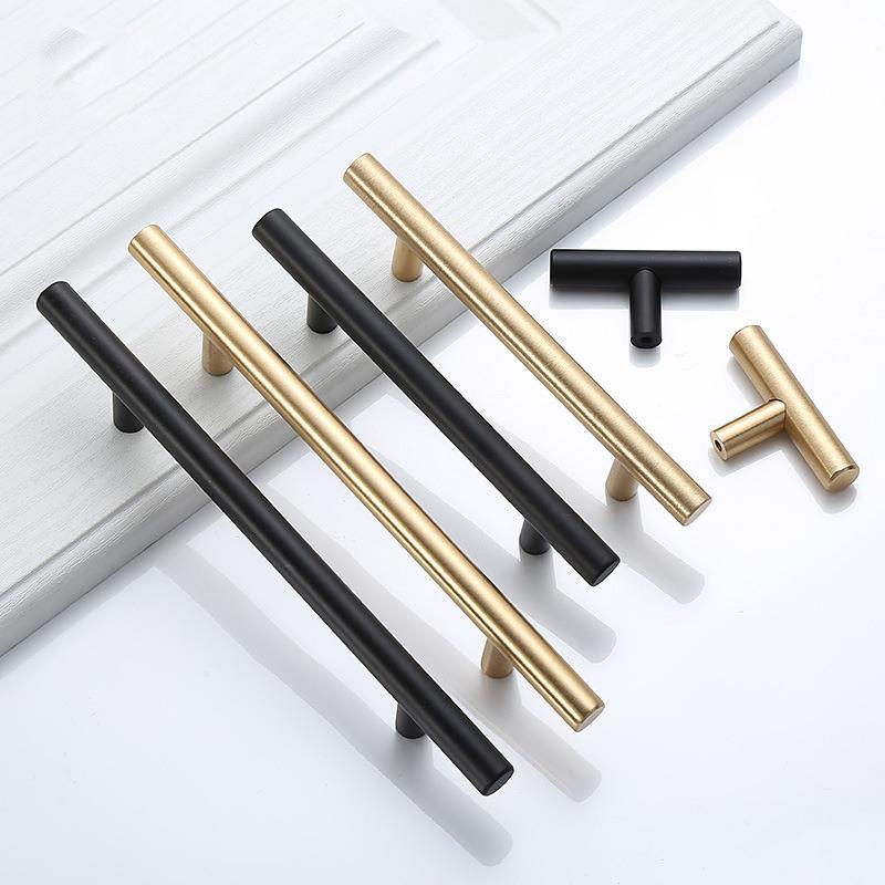 Restoration Hardware Furniture Used - Moderno ouro escovado armário reto alças