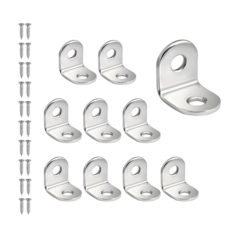 Corner Bracket Angle - Conjunto de 10/20 Peças de Suportes