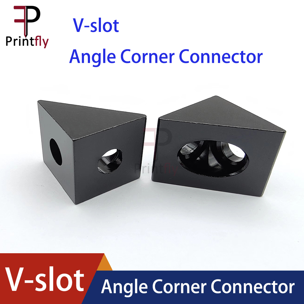 Corner Bracket Angle - V-slot preto ângulo canto conector 90
