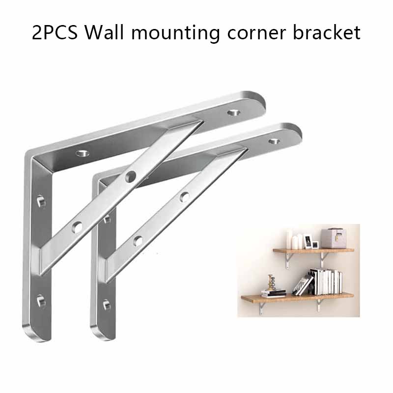 Corner Bracket Angle - 2 Suportes de Parede Triangulares em