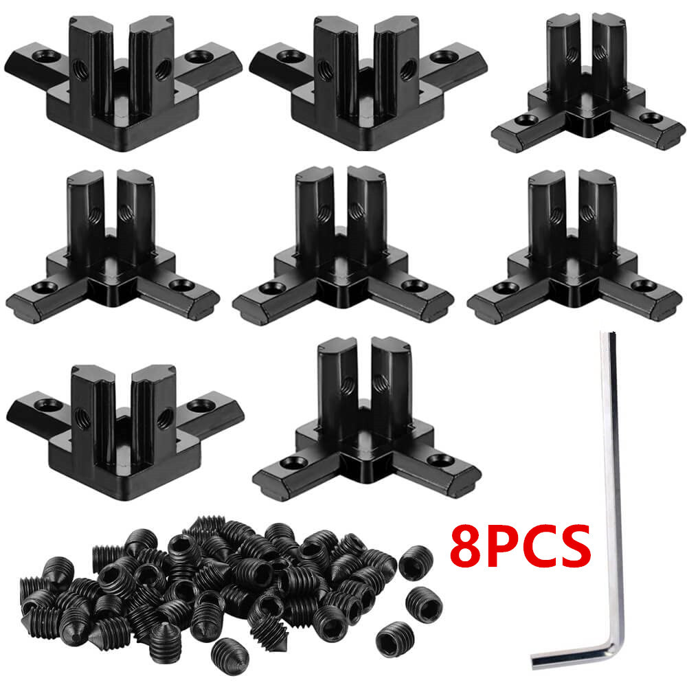 Corner Bracket Angle - Conjunto de 8 Peças de Conectores