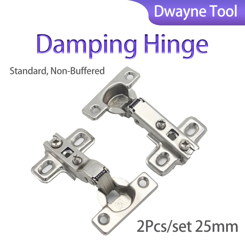 Cabinet Hinge Overlay - Dobradiças amortecedoras 2 unidades/conjunto 25 mm,