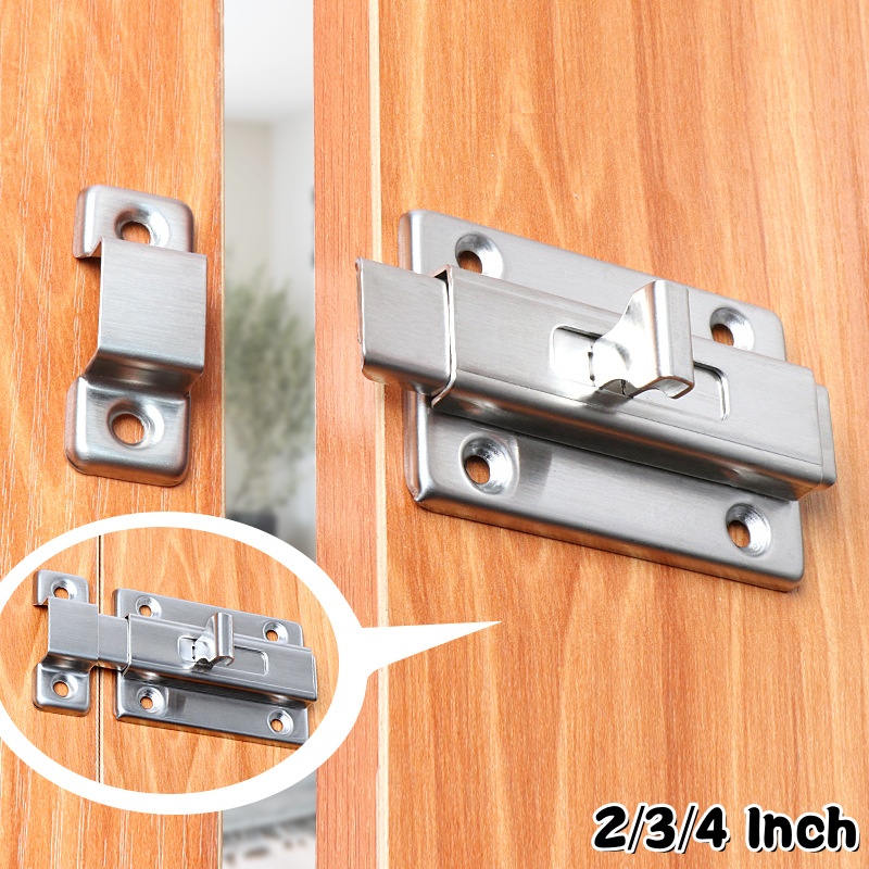 Barrel Bolt Slide - Trilhos de Porta em Aço Inoxidável
