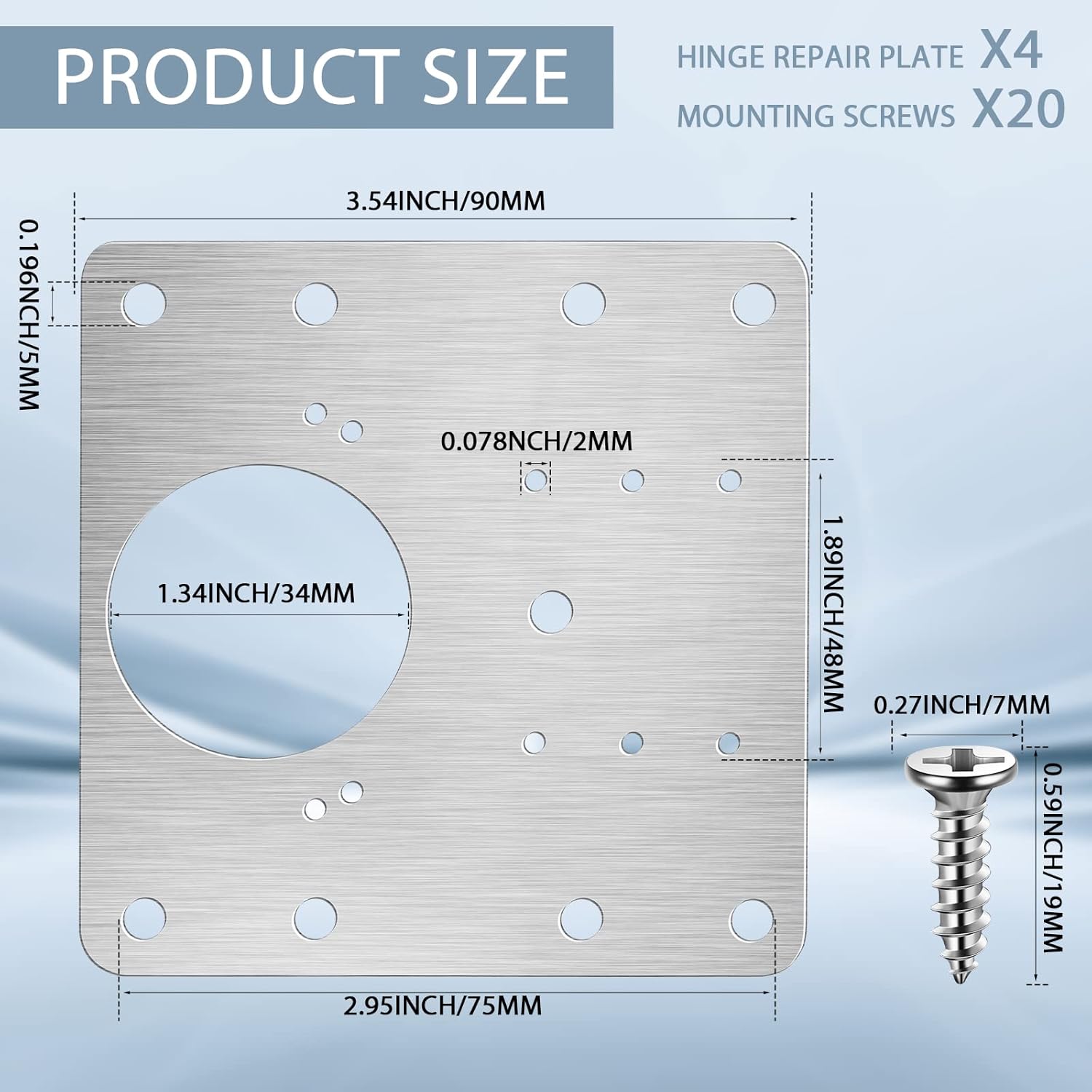 Kit de Reparo de Dobradiças pa - Cabinet Hinge Overlay avaliação e preço