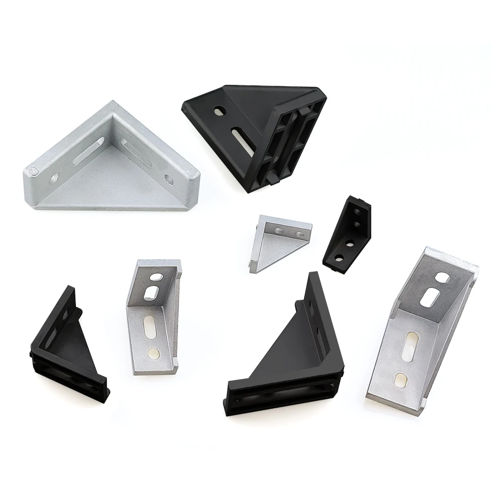 8 Pçs/lote 2040 3060 4080 Ângu - Corner Bracket Angle avaliação e preço