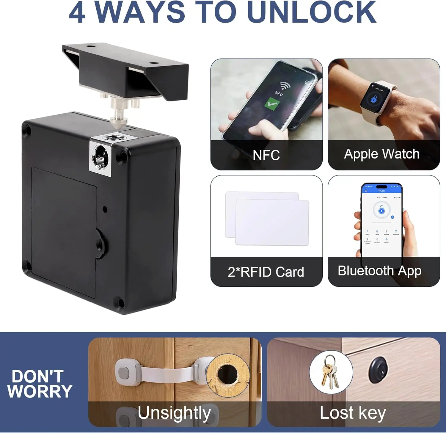 Fechadura eletrônica inteligen - Furniture Hardware Locks avaliação e preço