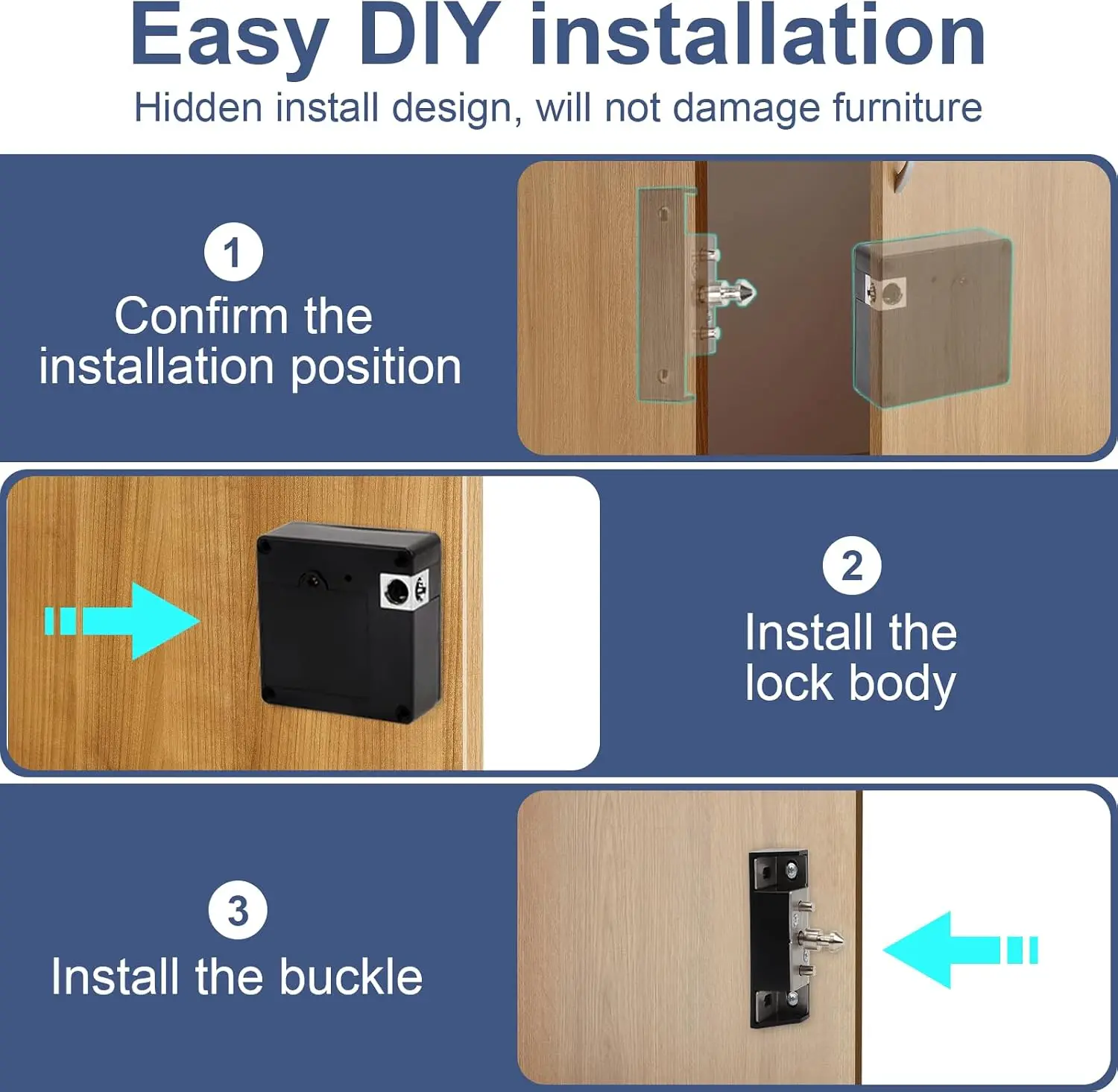 Fechadura eletrônica inteligen - Furniture Hardware Locks avaliação e preço
