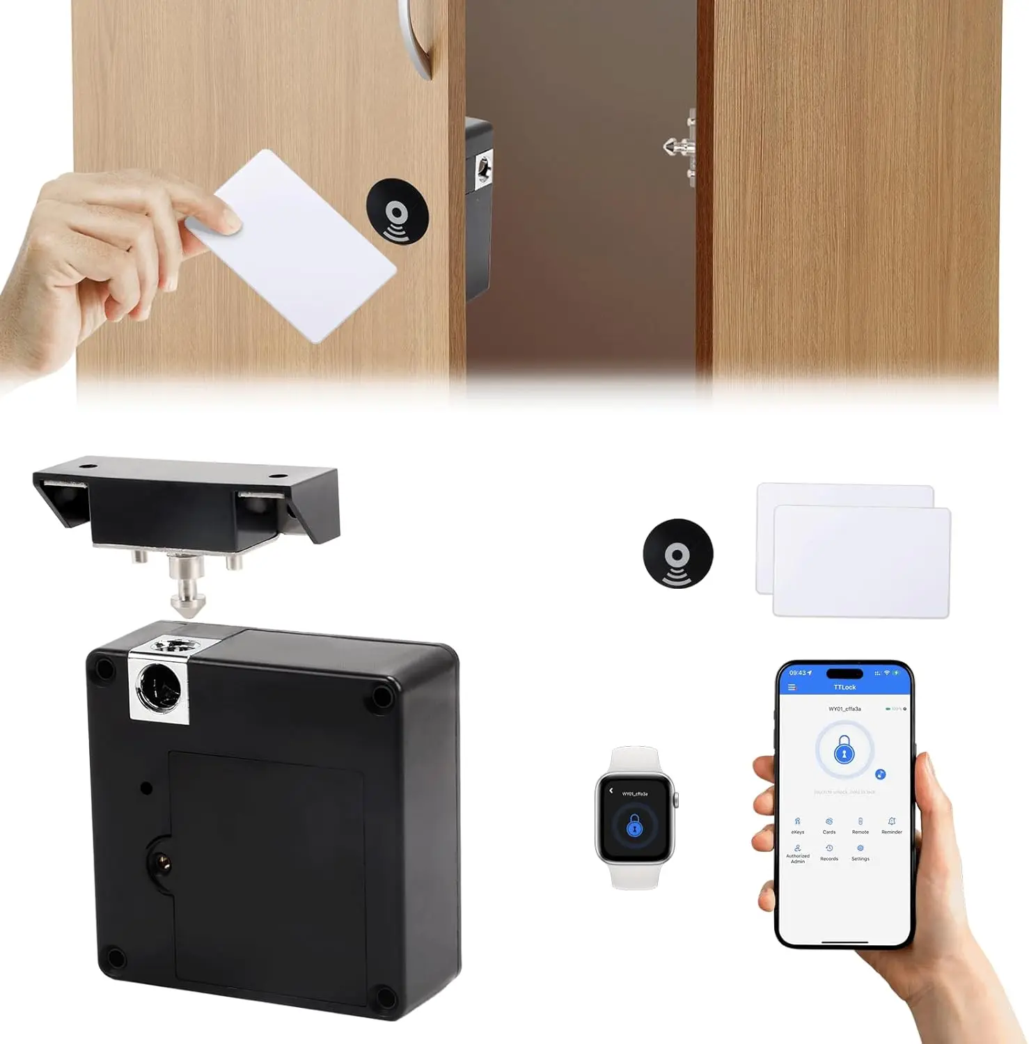 Fechadura eletrônica inteligen - Furniture Hardware Locks avaliação e preço