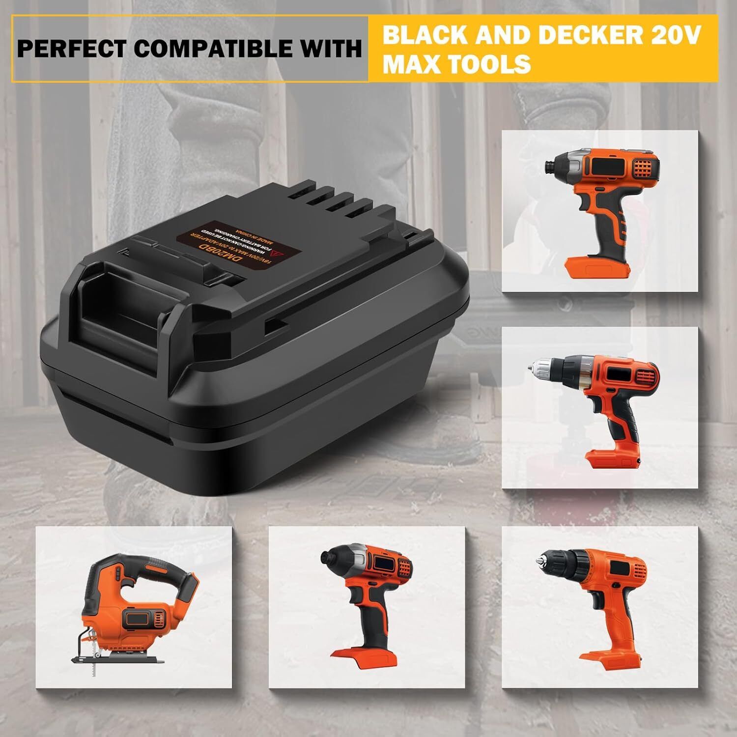 Adaptador de Bateria DM20BD pa - Black+Decker Tool Cordless avaliação e preço