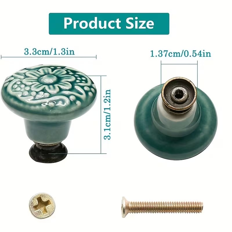 12 peças de puxadores de cerâm - Furniture Hardware Locks avaliação e preço