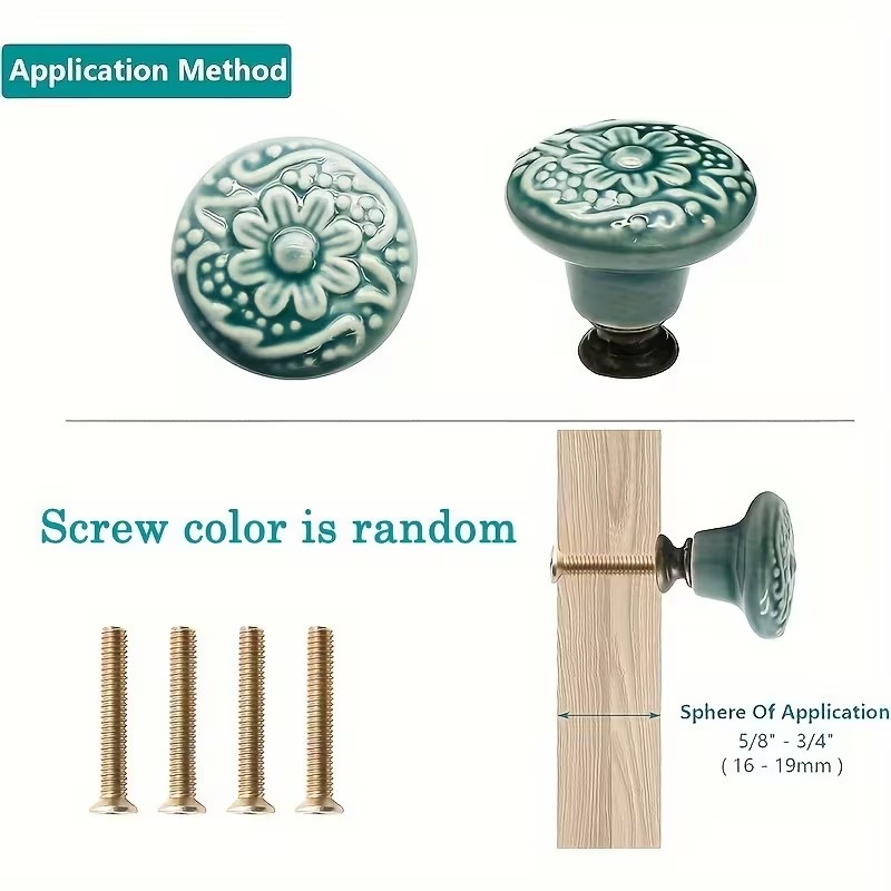 12 peças de puxadores de cerâm - Furniture Hardware Locks avaliação e preço