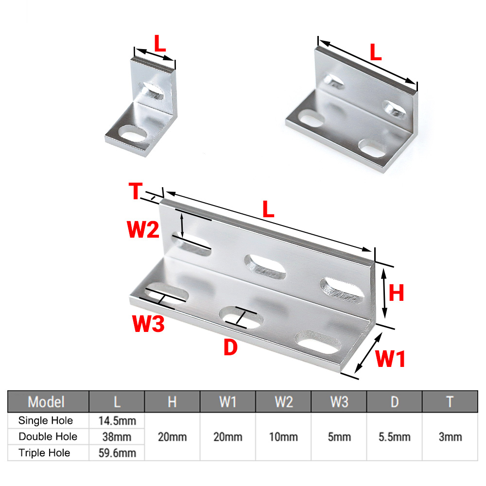 10 Pçs/lote Openbuilds Único D - Corner Bracket Angle avaliação e preço