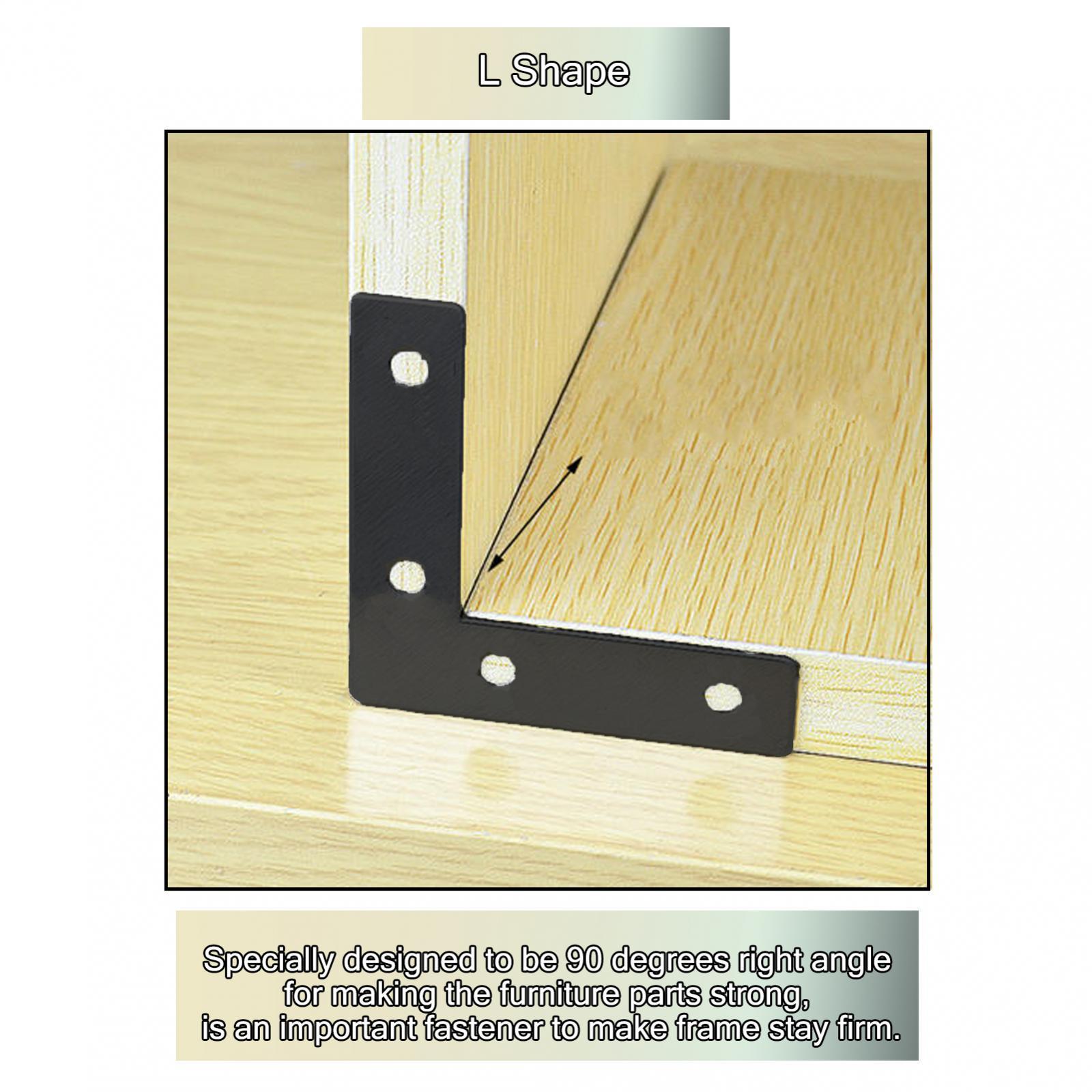 Suporte de Canto Plano Preto p - Corner Bracket Angle avaliação e preço