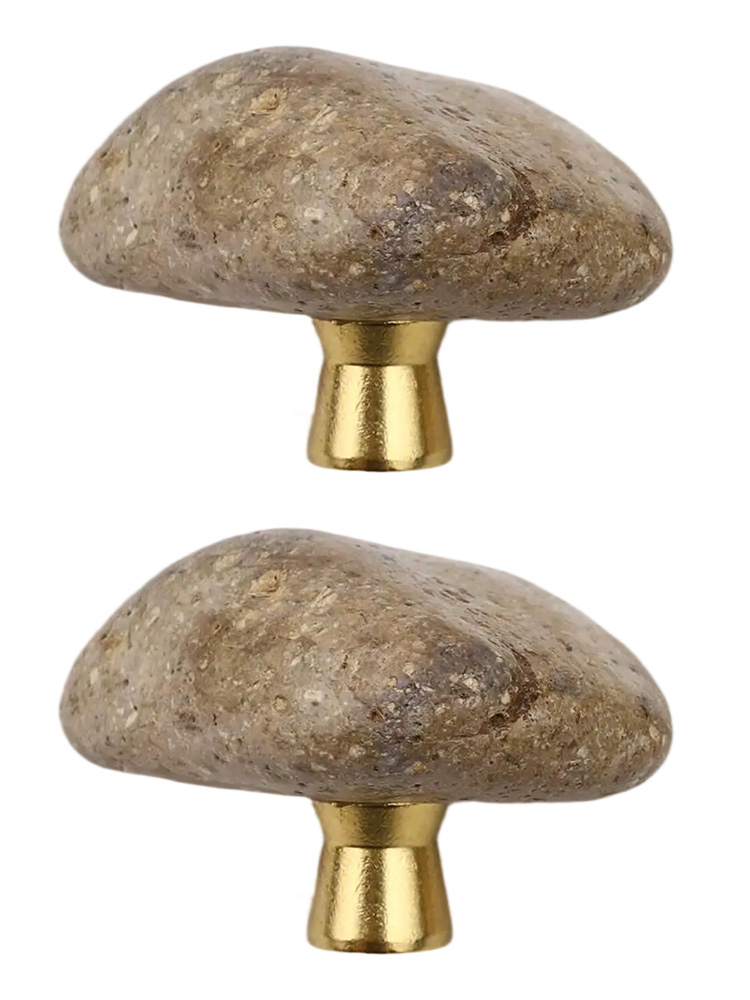 2 pçs único criativo pedra nat - Unique Furniture Hardware avaliação e preço