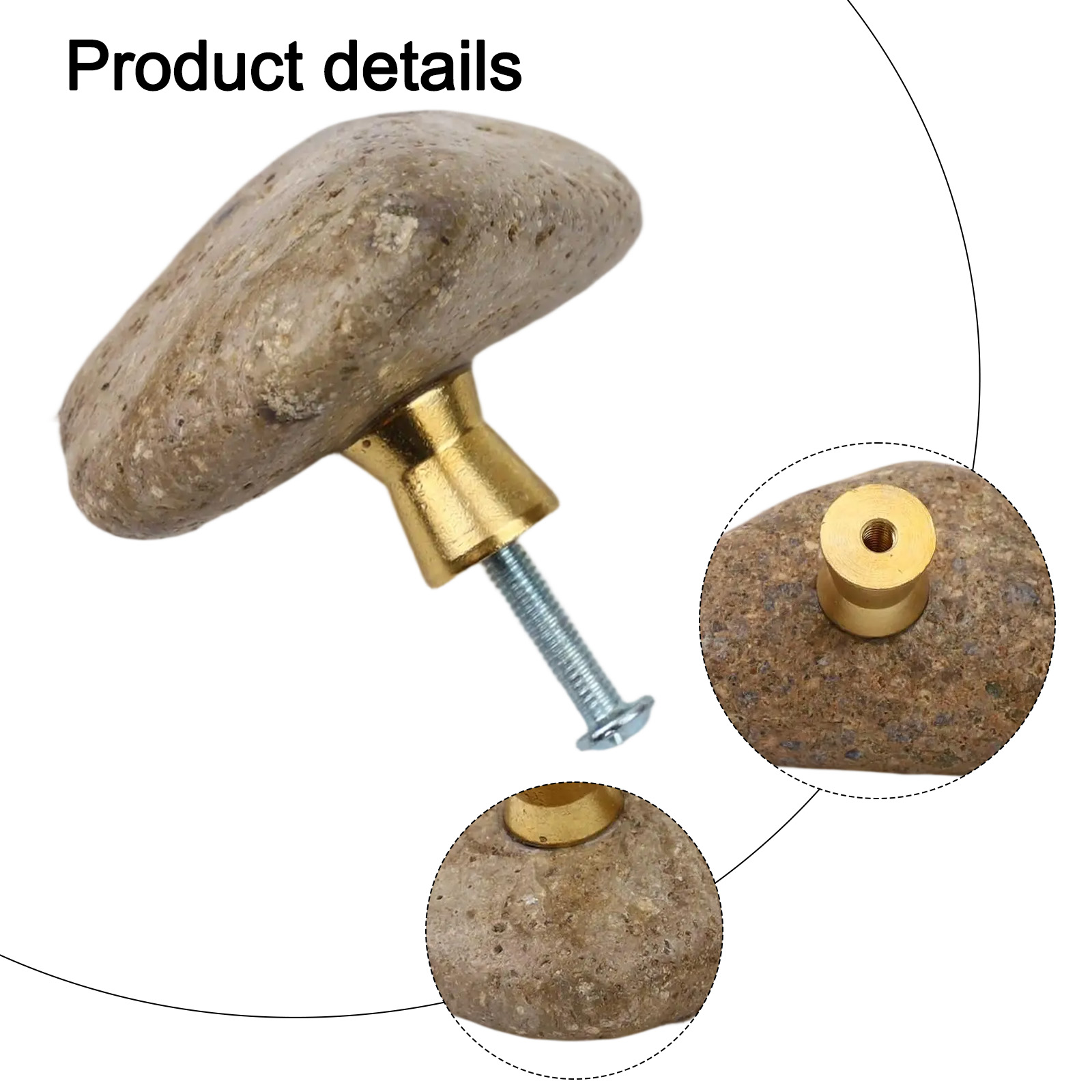2 pçs único criativo pedra nat - Unique Furniture Hardware avaliação e preço