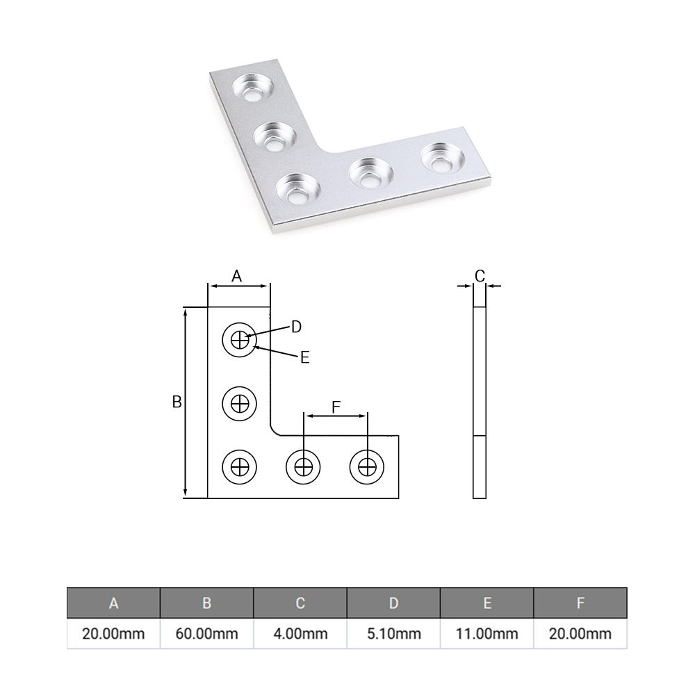 2 Peças/lote Conector de Canto - Corner Bracket Angle avaliação e preço