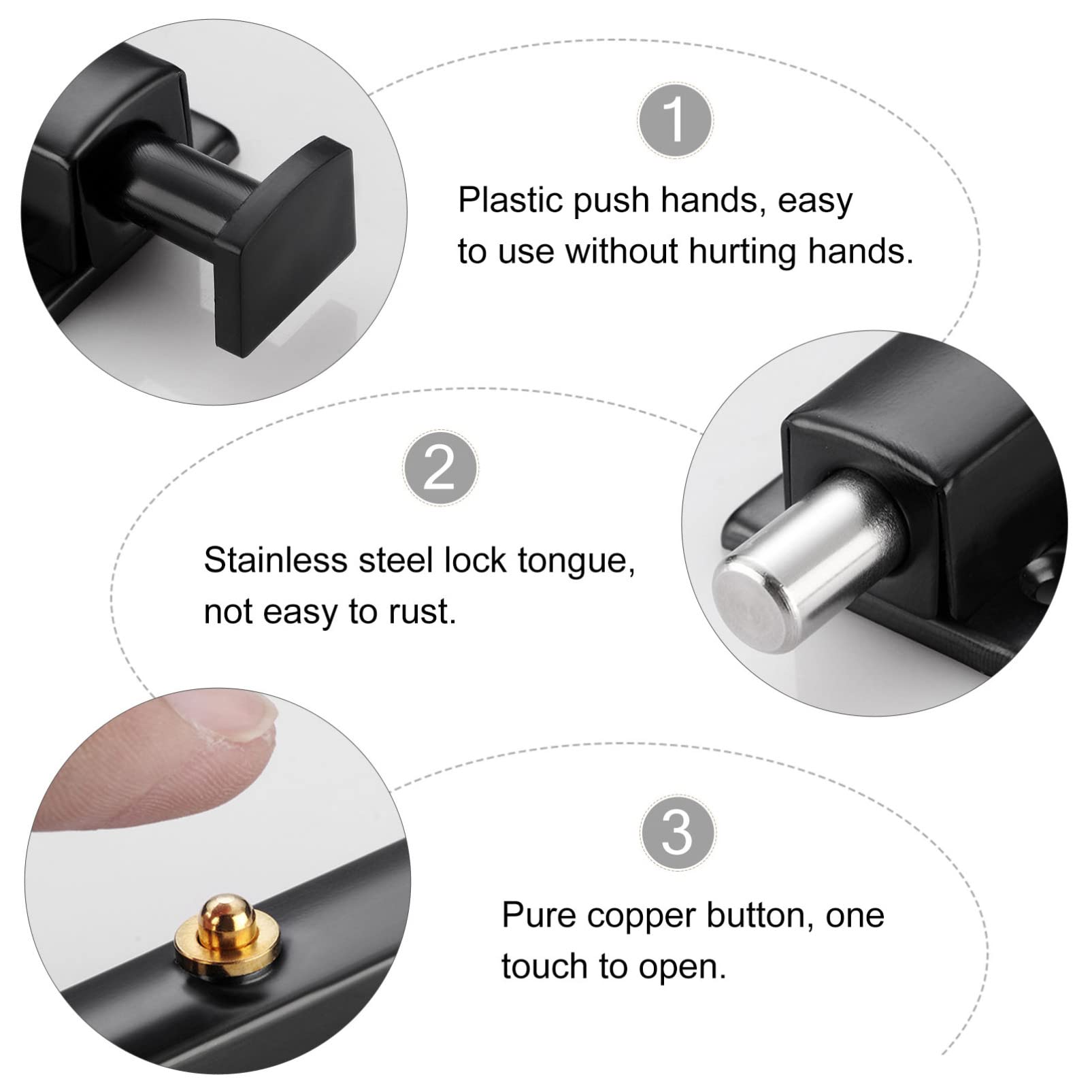 Travas de portão de aço inoxid - Barrel Bolt Slide avaliação e preço