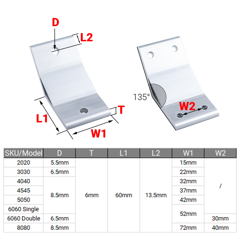 4 Peças/lote Conector de Canto - Corner Bracket Angle avaliação e preço