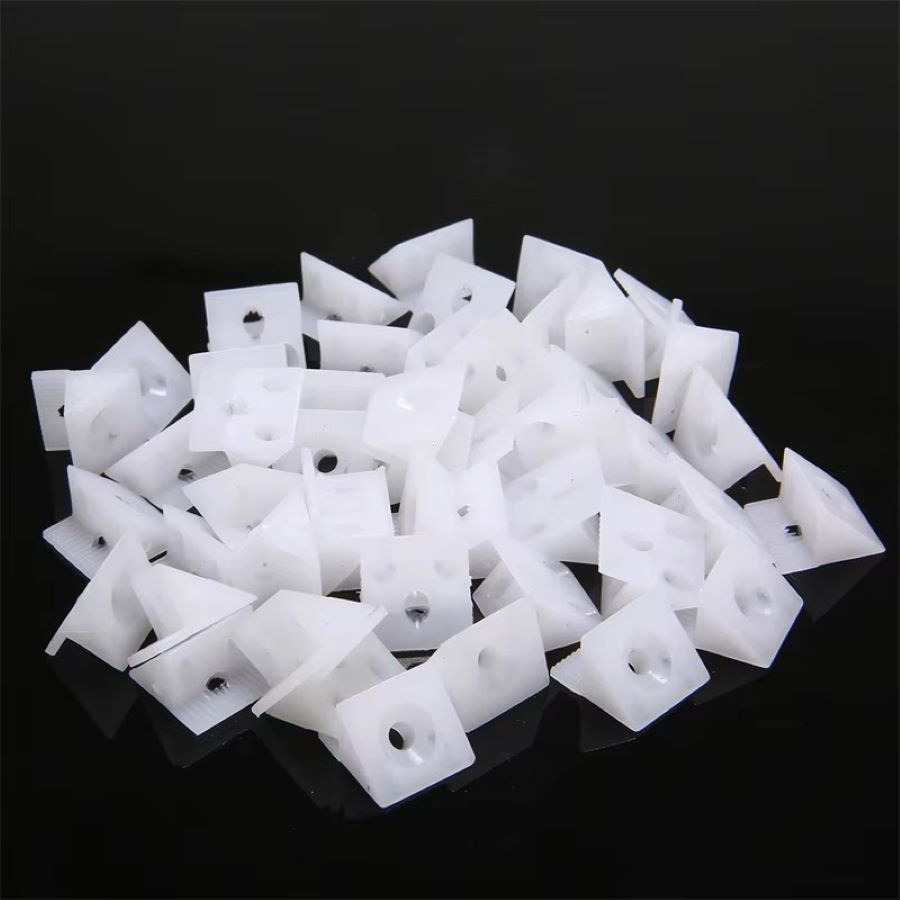 50/100 peças de Cunhas de Repa - Corner Bracket Angle avaliação e preço